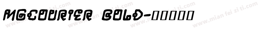 MgCourier Bold字体转换